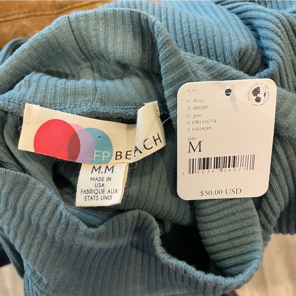 New! Free People Beach Guess Who’s Back Mini Rib Knit Dress - Picture 7 of 8